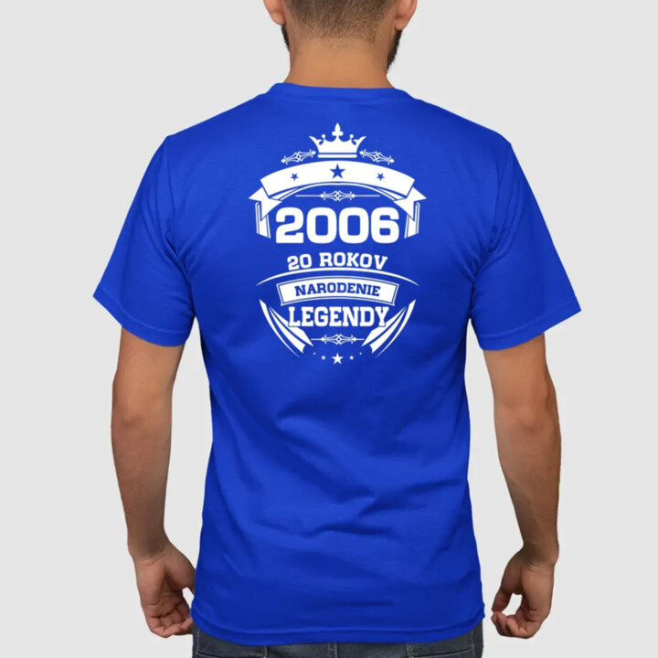 2006 Narodenie legendy 20 rokov - pánske tričko s potlačou