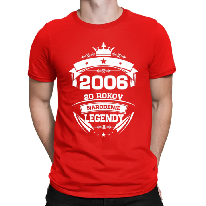 2006 Narodenie legendy 20 rokov - pánske tričko s potlačou