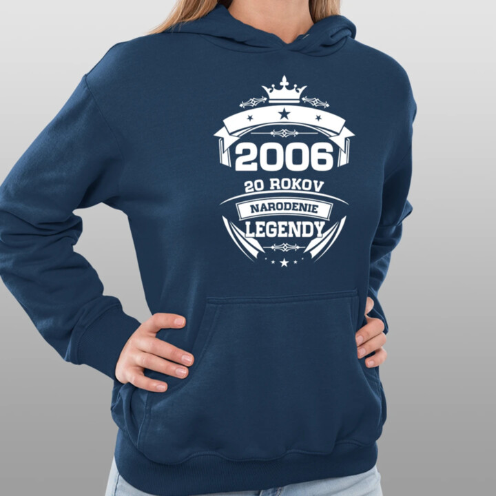 2006 Narodenie legendy 20 rokov  - dámska mikina s potlačou