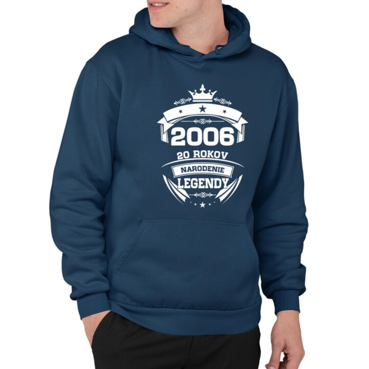 2006 Narodenie legendy 20 rokov  - pánska mikina s potlačou