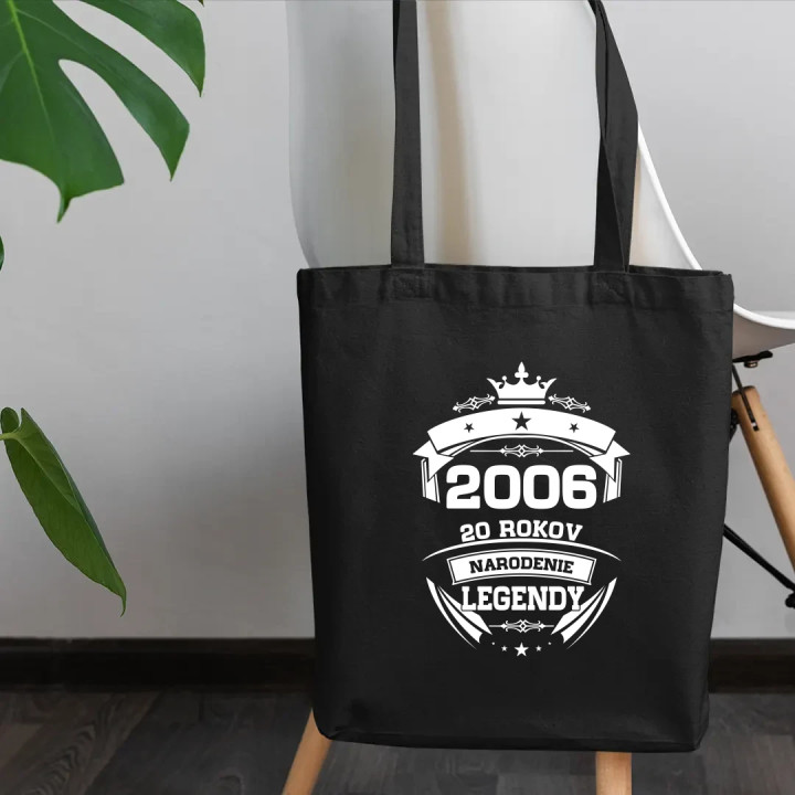 2006 Narodenie legendy 20 rokov - taška s potlačou