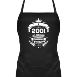 2001 Narodenie legendy 25 rokov - zástera s potlačou