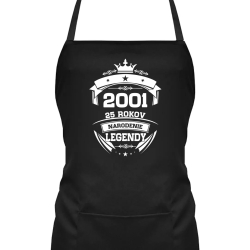 2001 Narodenie legendy 25 rokov - zástera s potlačou