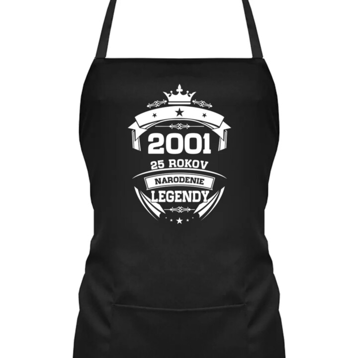 2001 Narodenie legendy 25 rokov - zástera s potlačou