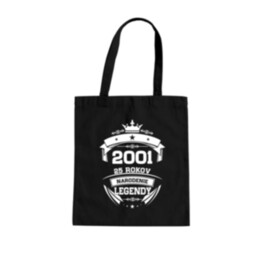 2001 Narodenie legendy 25 rokov - taška s potlačou