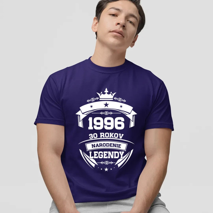 1996 Narodenie legendy 30 rokov - pánske tričko s potlačou