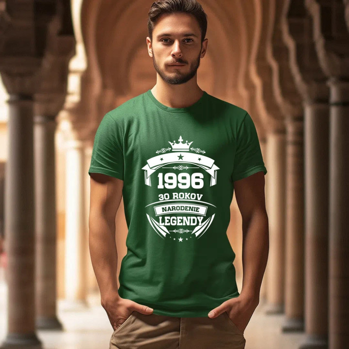 1996 Narodenie legendy 30 rokov - pánske tričko s potlačou