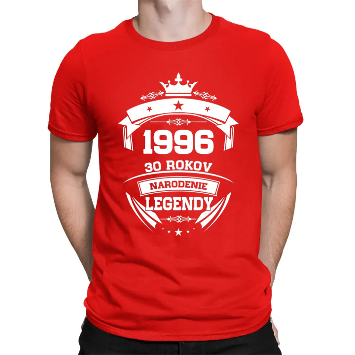 1996 Narodenie legendy 30 rokov - pánske tričko s potlačou
