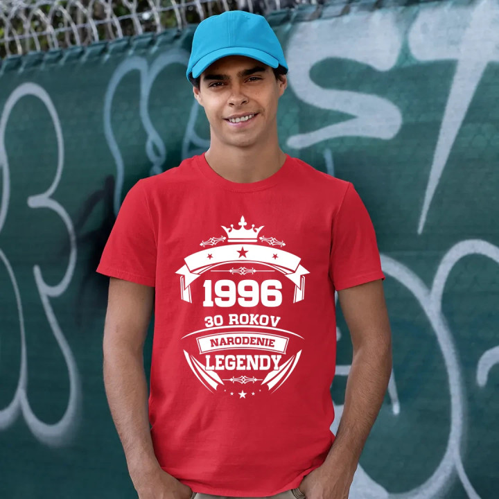 1996 Narodenie legendy 30 rokov - pánske tričko s potlačou