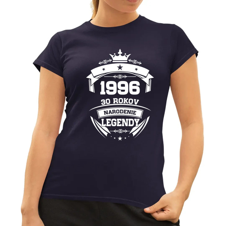 1996 Narodenie legendy 30 rokov - dámske tričko s potlačou