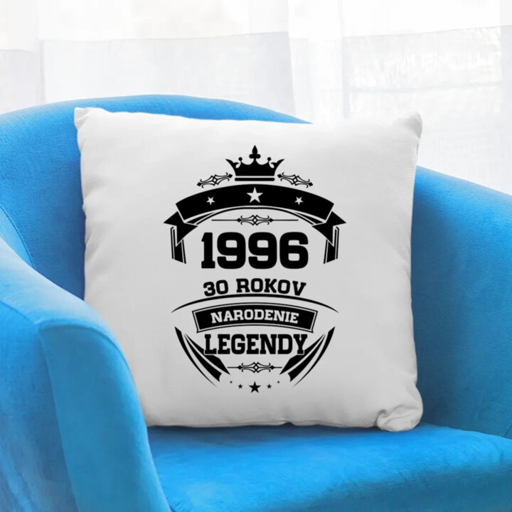 1996 Narodenie legendy 30 rokov - vankúš s potlačou