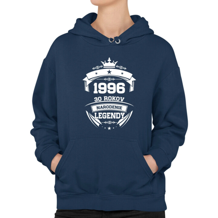 1996 Narodenie legendy 30 rokov  - dámska mikina s potlačou