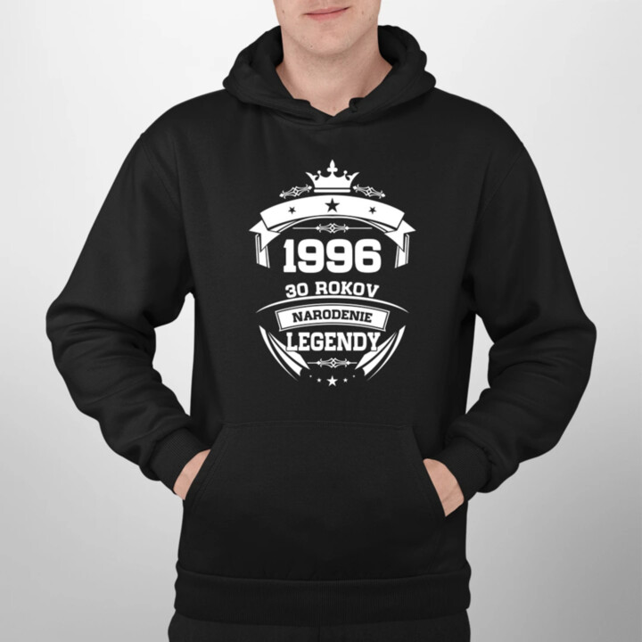 1996 Narodenie legendy 30 rokov  - pánska mikina s potlačou
