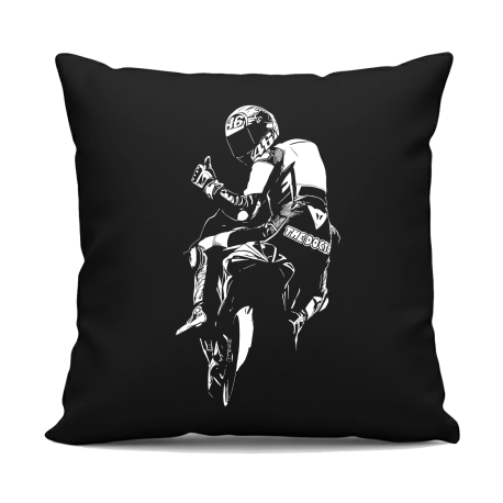 The doctor - čierny vankúš s potlačou