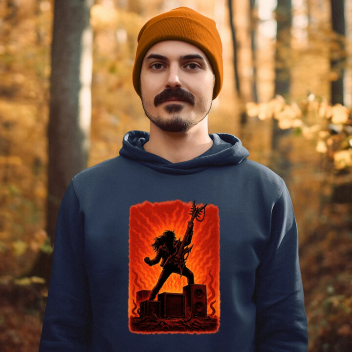 Eddie pre fanúšikov seriálu Stranger Things  - pánska mikina s potlačou