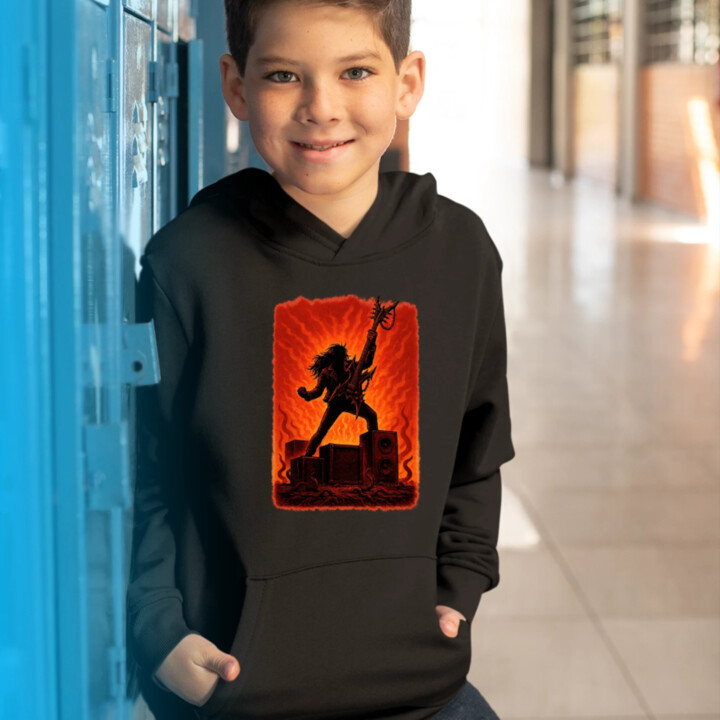 Eddie pre fanúšikov seriálu Stranger Things - detská mikina s kapucňou