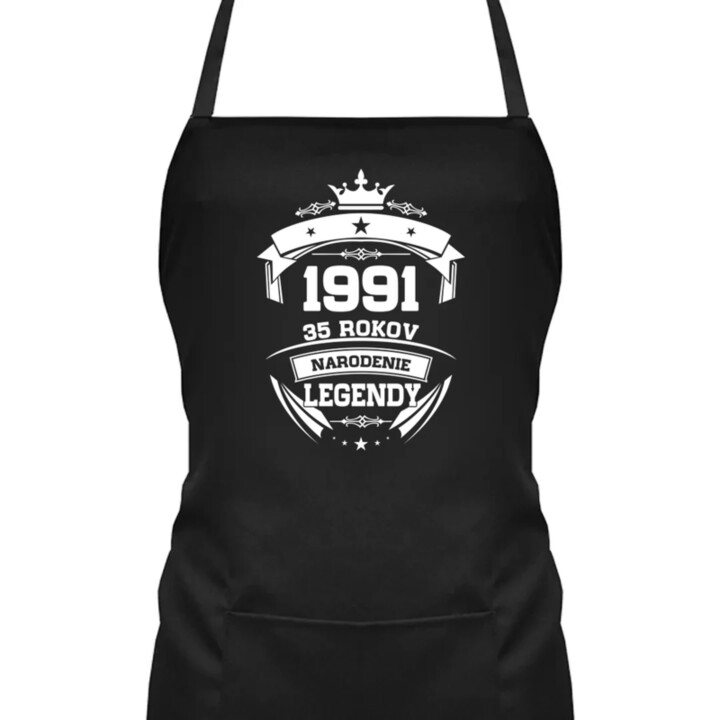 1991 Narodenie legendy 35 rokov - zástera s potlačou