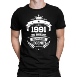 1991 Narodenie legendy 35 rokov - pánske tričko s potlačou