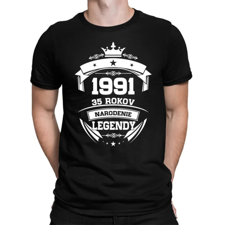 1991 Narodenie legendy 35 rokov - pánske tričko s potlačou