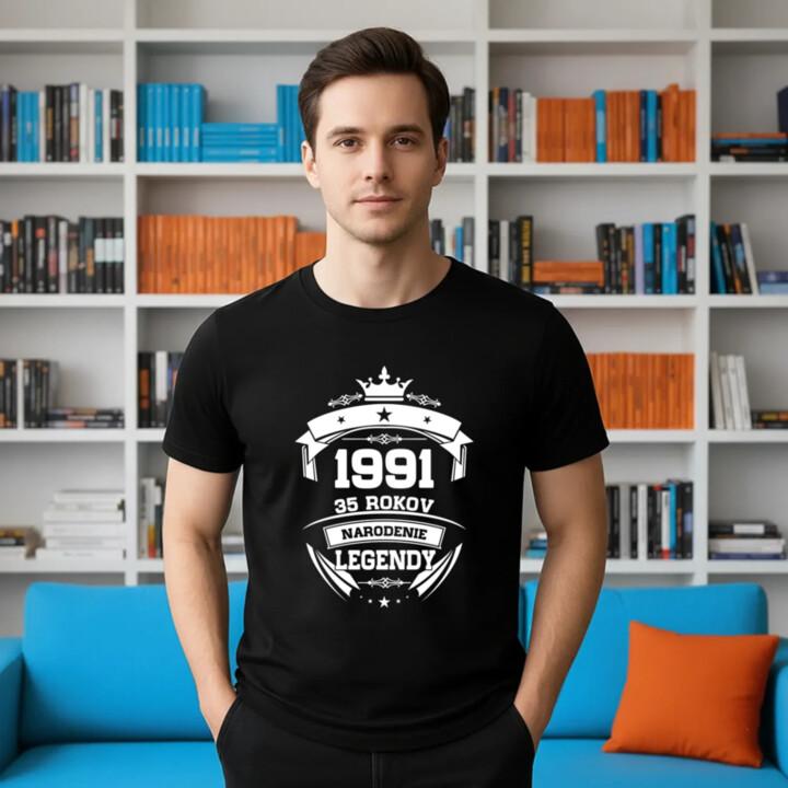 1991 Narodenie legendy 35 rokov - pánske tričko s potlačou