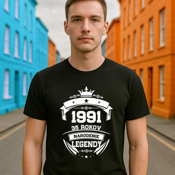 1991 Narodenie legendy 35 rokov - pánske tričko s potlačou