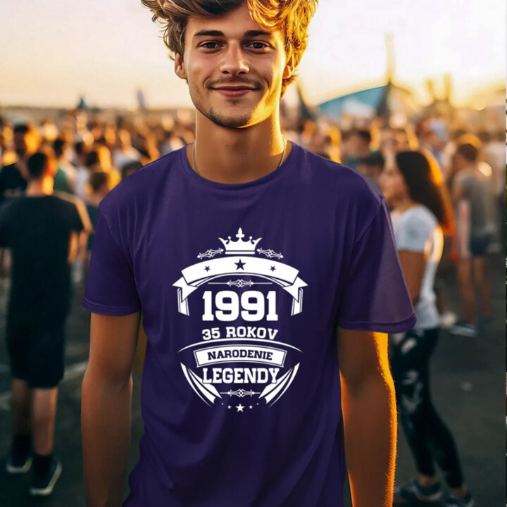 1991 Narodenie legendy 35 rokov - pánske tričko s potlačou