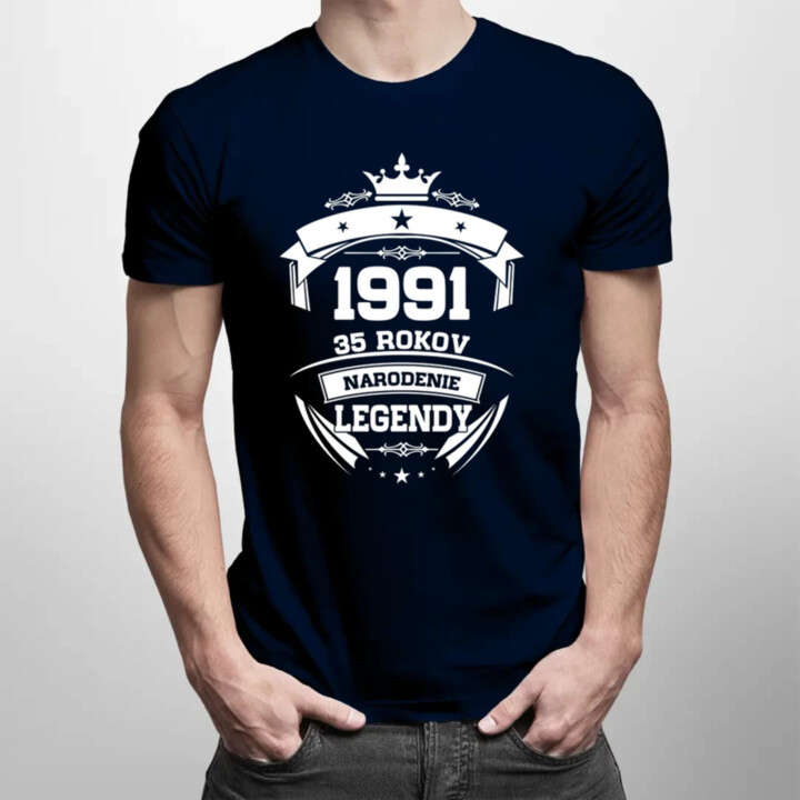 1991 Narodenie legendy 35 rokov - pánske tričko s potlačou