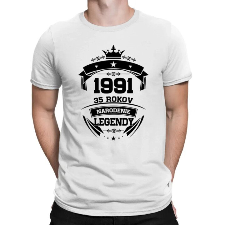1991 Narodenie legendy 35 rokov - pánske tričko s potlačou
