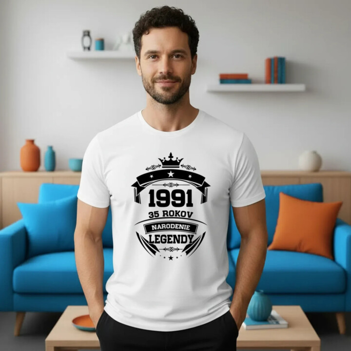 1991 Narodenie legendy 35 rokov - pánske tričko s potlačou