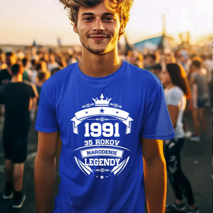 1991 Narodenie legendy 35 rokov - pánske tričko s potlačou