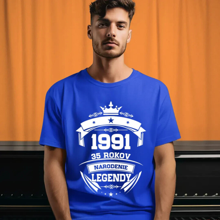 1991 Narodenie legendy 35 rokov - pánske tričko s potlačou