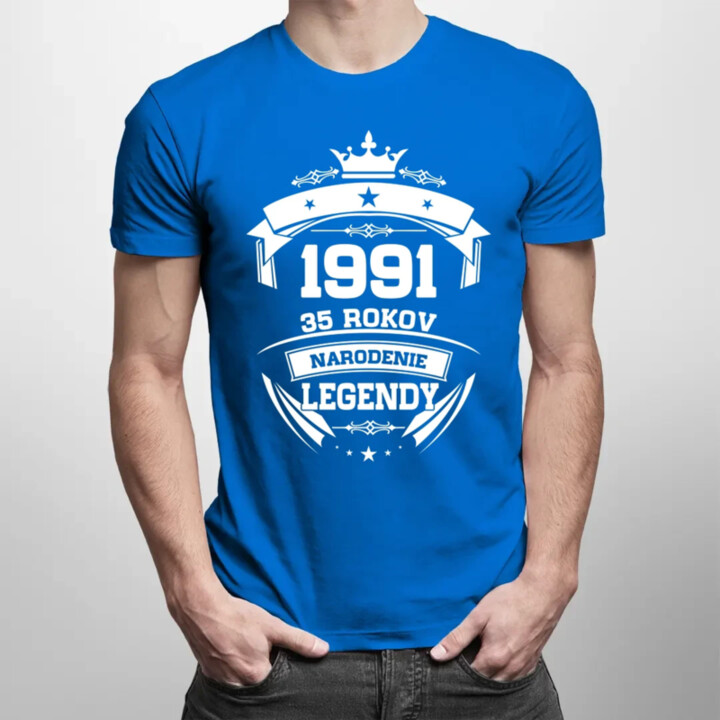 1991 Narodenie legendy 35 rokov - pánske tričko s potlačou