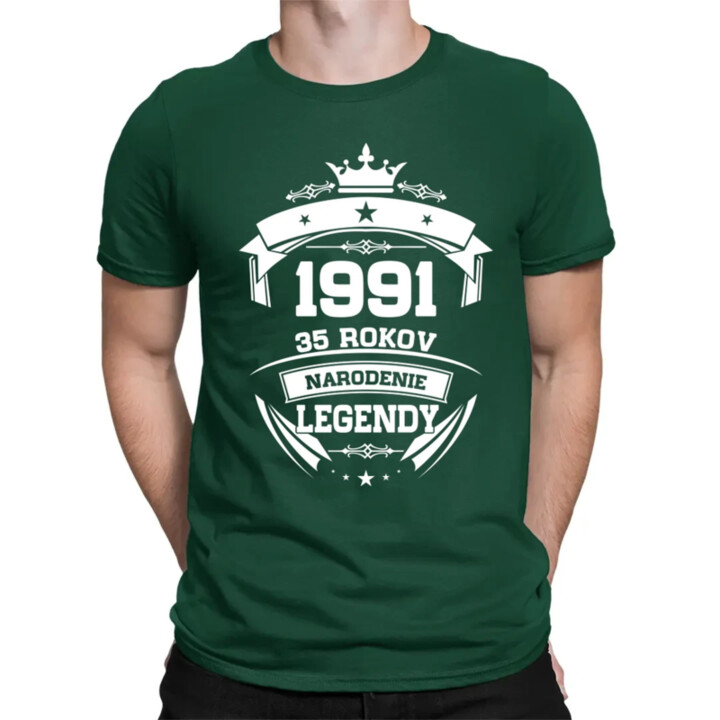 1991 Narodenie legendy 35 rokov - pánske tričko s potlačou