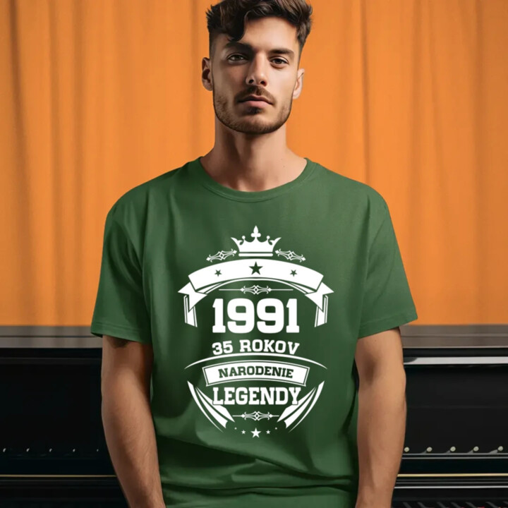 1991 Narodenie legendy 35 rokov - pánske tričko s potlačou