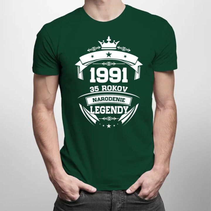 1991 Narodenie legendy 35 rokov - pánske tričko s potlačou