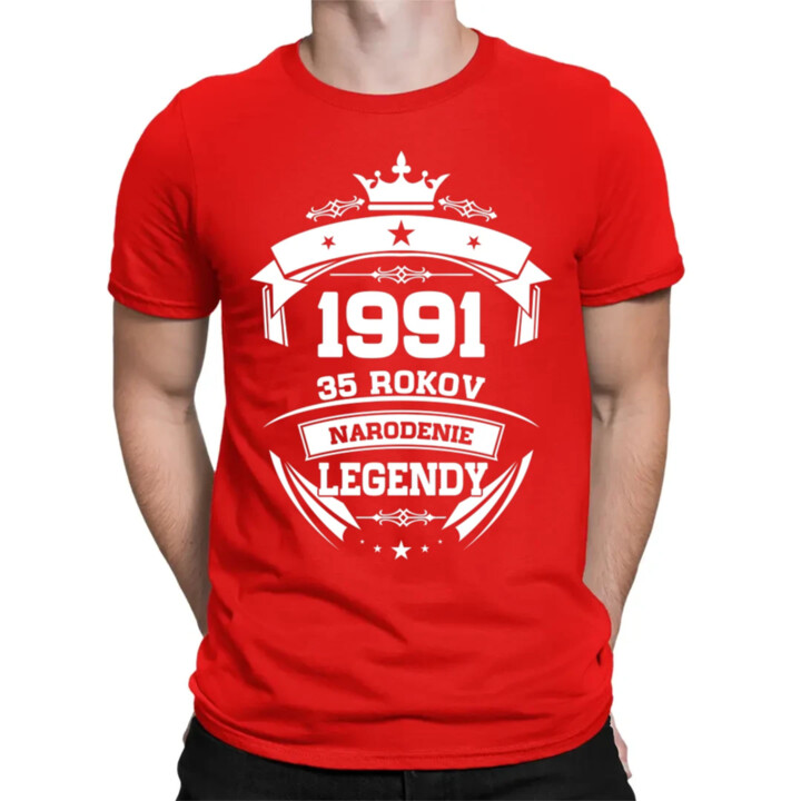 1991 Narodenie legendy 35 rokov - pánske tričko s potlačou