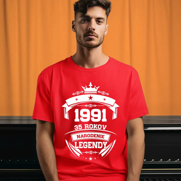 1991 Narodenie legendy 35 rokov - pánske tričko s potlačou