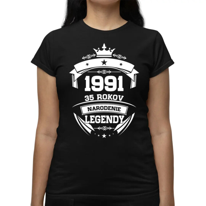 1991 Narodenie legendy 35 rokov - dámske tričko s potlačou