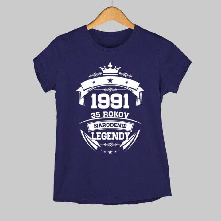 1991 Narodenie legendy 35 rokov - dámske tričko s potlačou