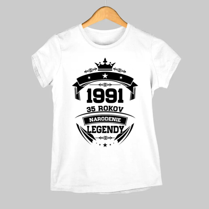 1991 Narodenie legendy 35 rokov - dámske tričko s potlačou