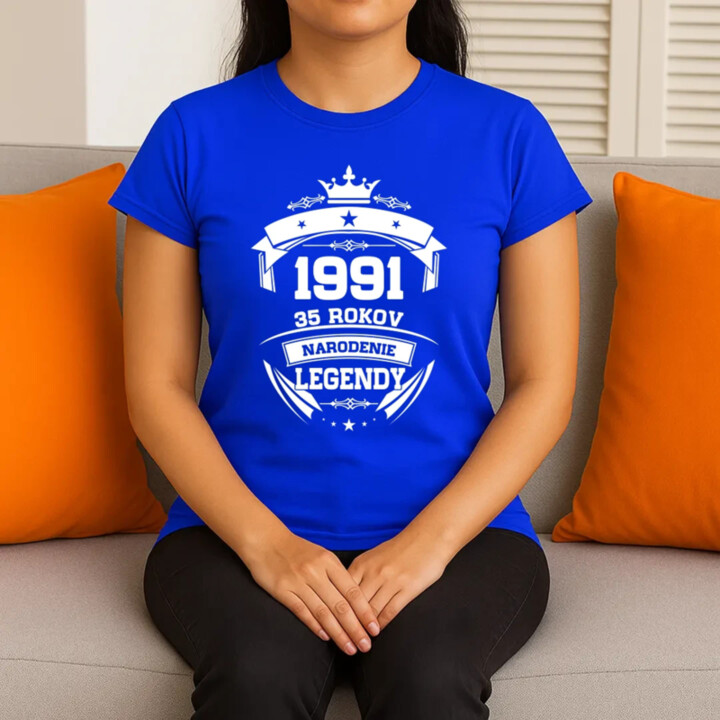 1991 Narodenie legendy 35 rokov - dámske tričko s potlačou