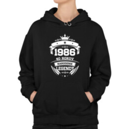 1986 Narodenie legendy 40 rokov  - dámska mikina s potlačou