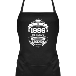 1986 Narodenie legendy 40 rokov - zástera s potlačou