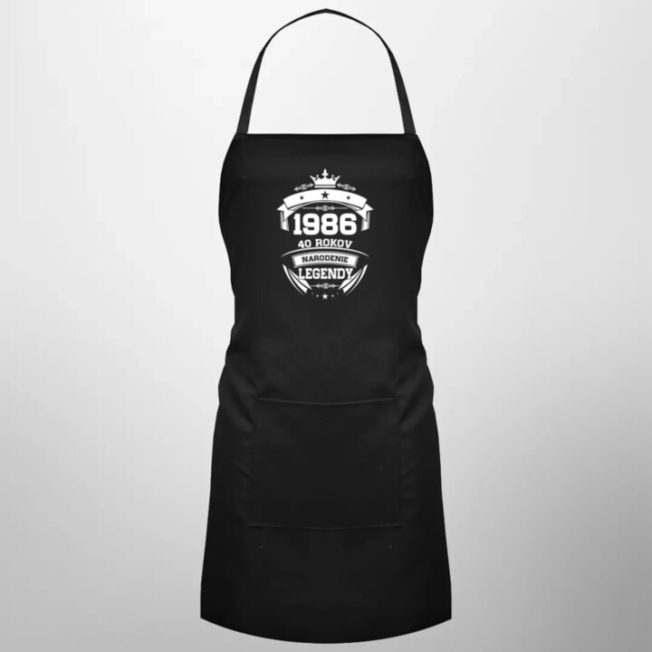 1986 Narodenie legendy 40 rokov - zástera s potlačou