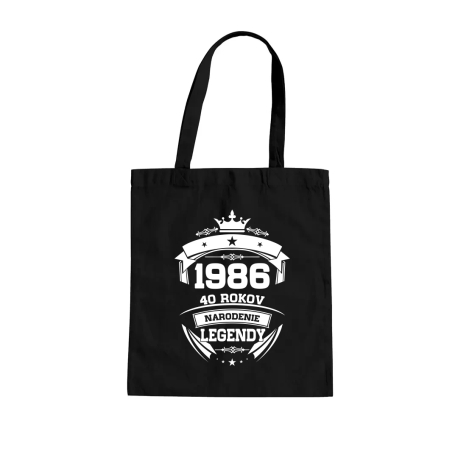 1986 Narodenie legendy 40 rokov - taška s potlačou