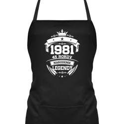 1981 Narodenie legendy 45 rokov - zástera s potlačou