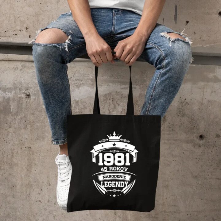 1981 Narodenie legendy 45 rokov - taška s potlačou