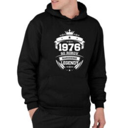 1976 Narodenie legendy 50 rokov  - pánska mikina s potlačou