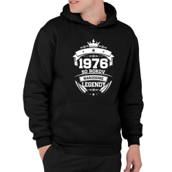 1976 Narodenie legendy 50 rokov  - pánska mikina s potlačou