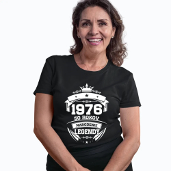 1976 Narodenie legendy 50 rokov - dámske tričko s potlačou